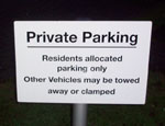 Photo of parking space sign